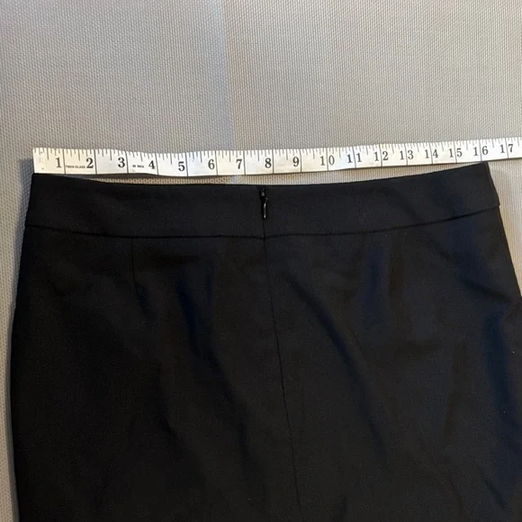 Talbots Classic Black Pencil size 6 wool blend Skirt - Picture 5 of 6